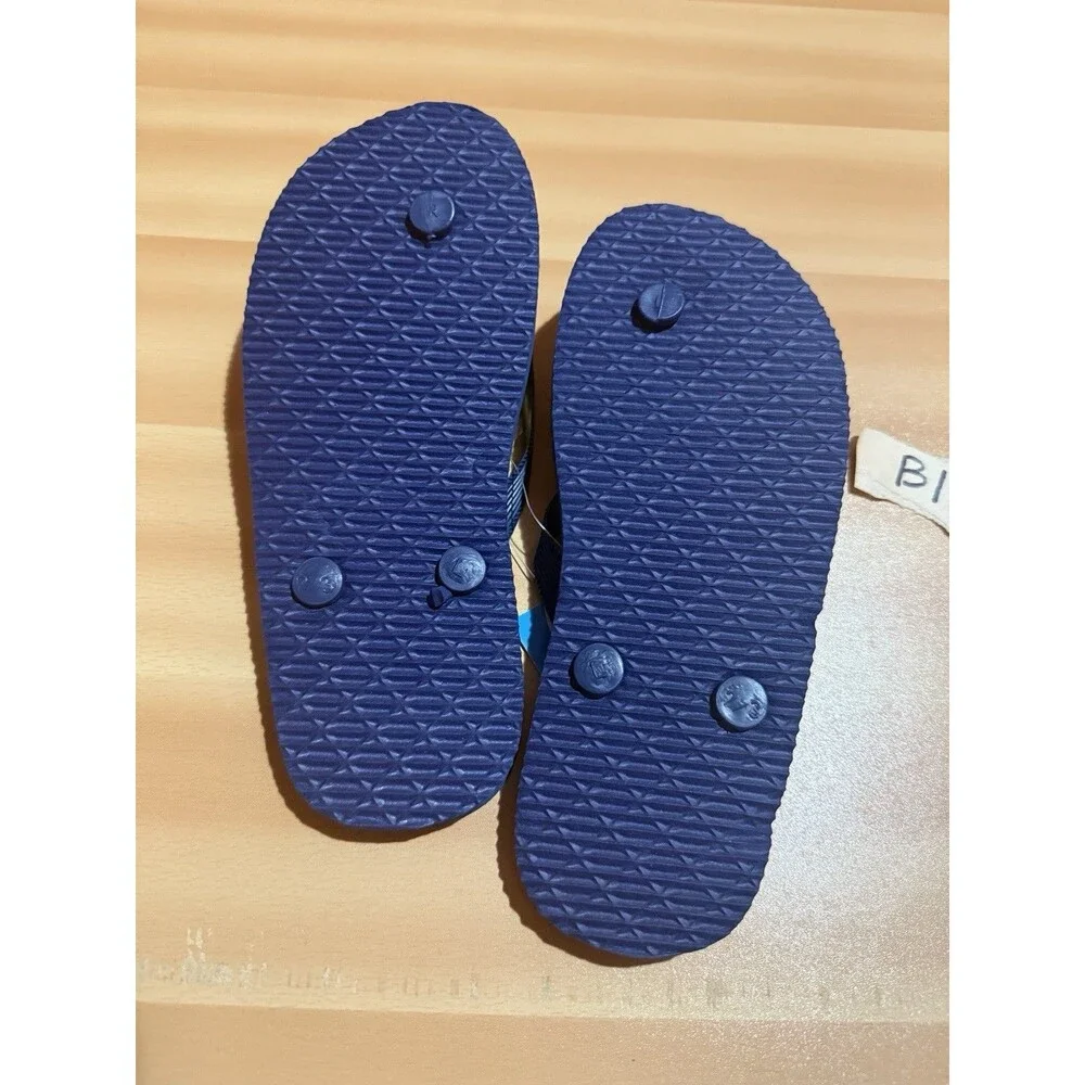 3/$15 Patriotic Kids Slippers 2/3 Red White Blue Youth New